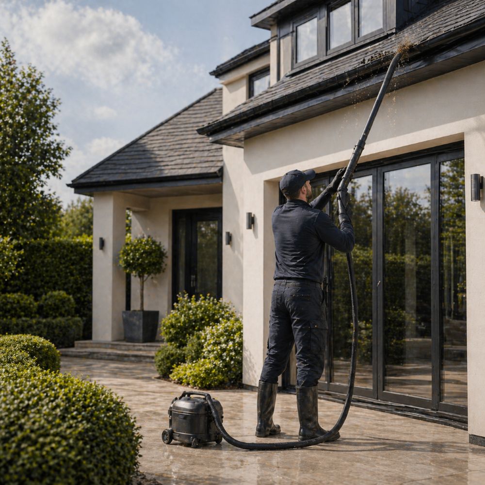 Professional gutter cleaning in London by Crown Clean London