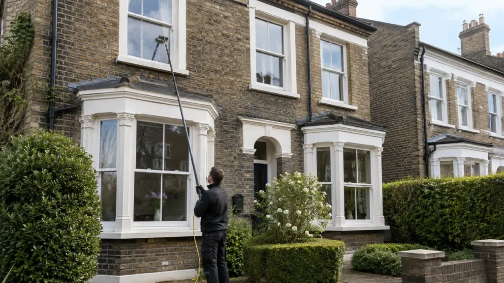 Professional at a residential property in London